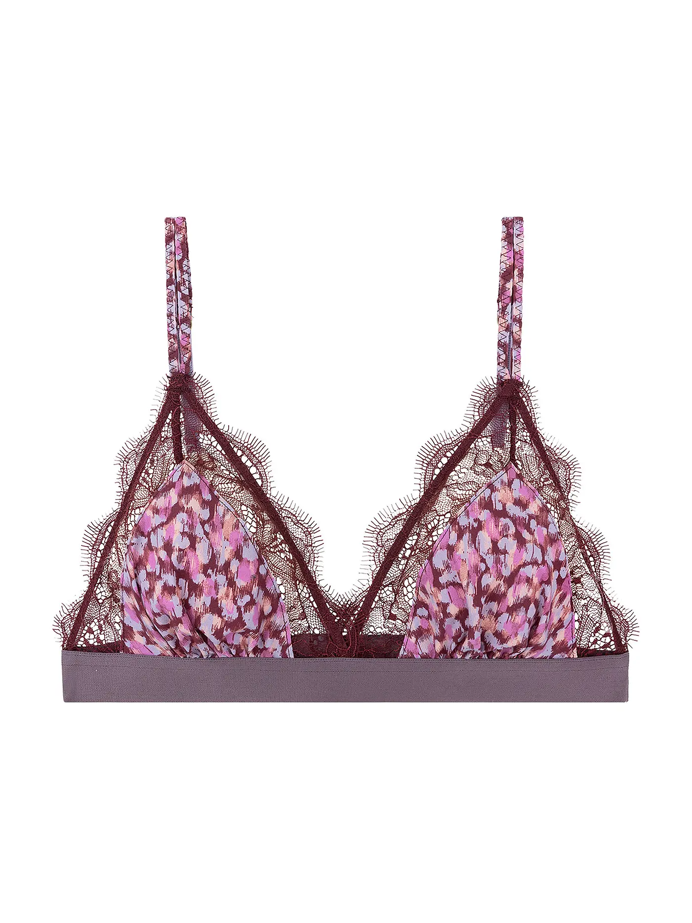 LOVE STORIES | BH ohne Bügel LOVE LACE burgundy | 